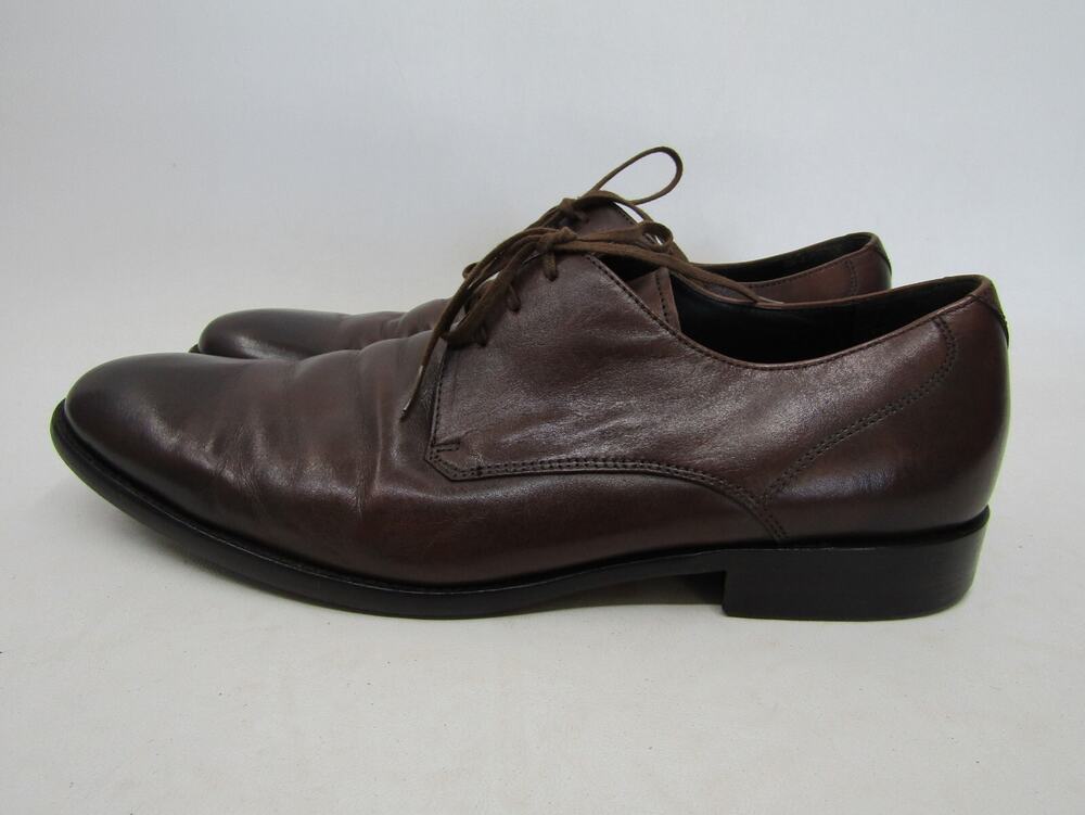 John Varvatos Mens Size 10 M Brown Leather Laces Casual Dress Shoes